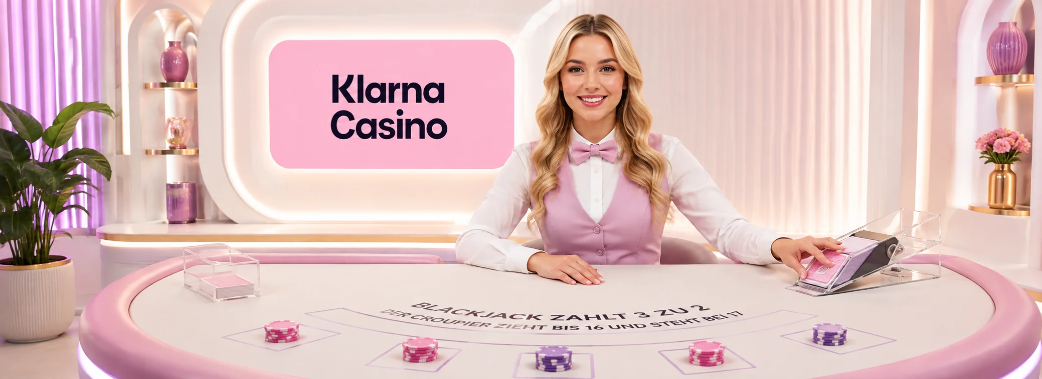 Klarna Casino Live-Banner: Tische von Evolution und Pragmatic Play Live